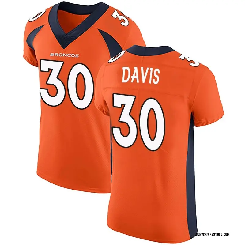 Men's Orange Elite Terrell Davis Denver Team Color Vapor