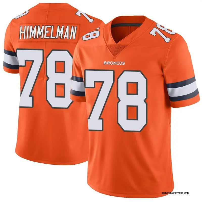 Men's Orange Limited Drew Himmelman Denver Color Rush Vapor Untouchable  Jersey