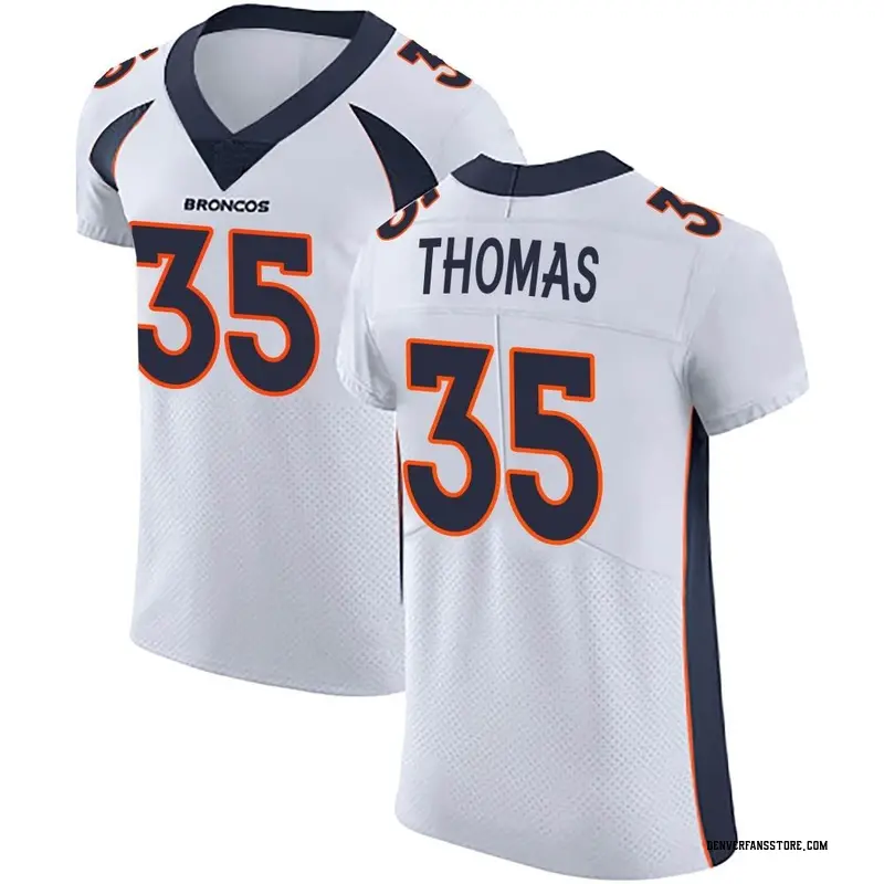 Men's White Elite Dymonte Thomas Denver Vapor Untouchable Jersey