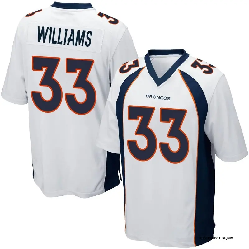 Youth White Game Javonte Williams Denver Jersey